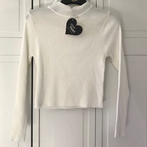 White Long Sleeve Sweater